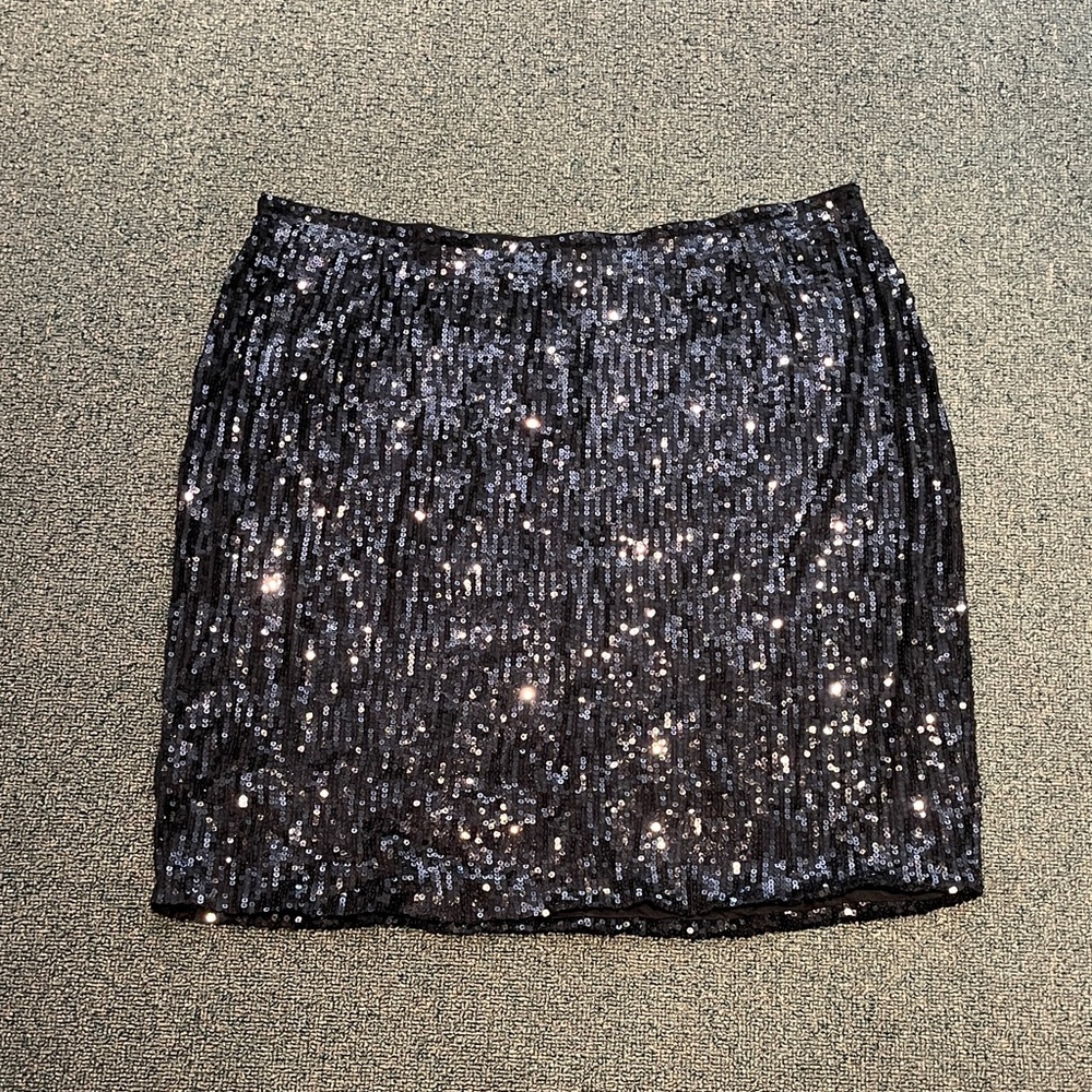 Plus size Sejour sequin mini skirt